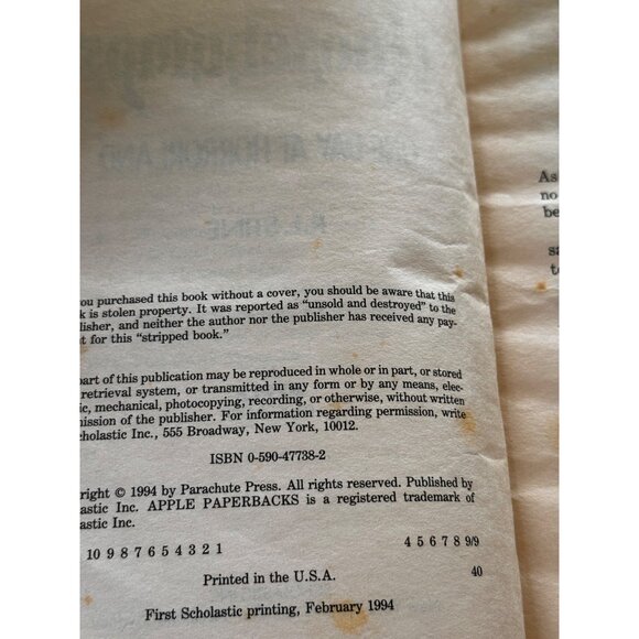 Goosebumps R.L. Stine Lot 5 Books #16 #18 #20 #22 #29 Horrorland Monster Blood - Picture 3 of 16